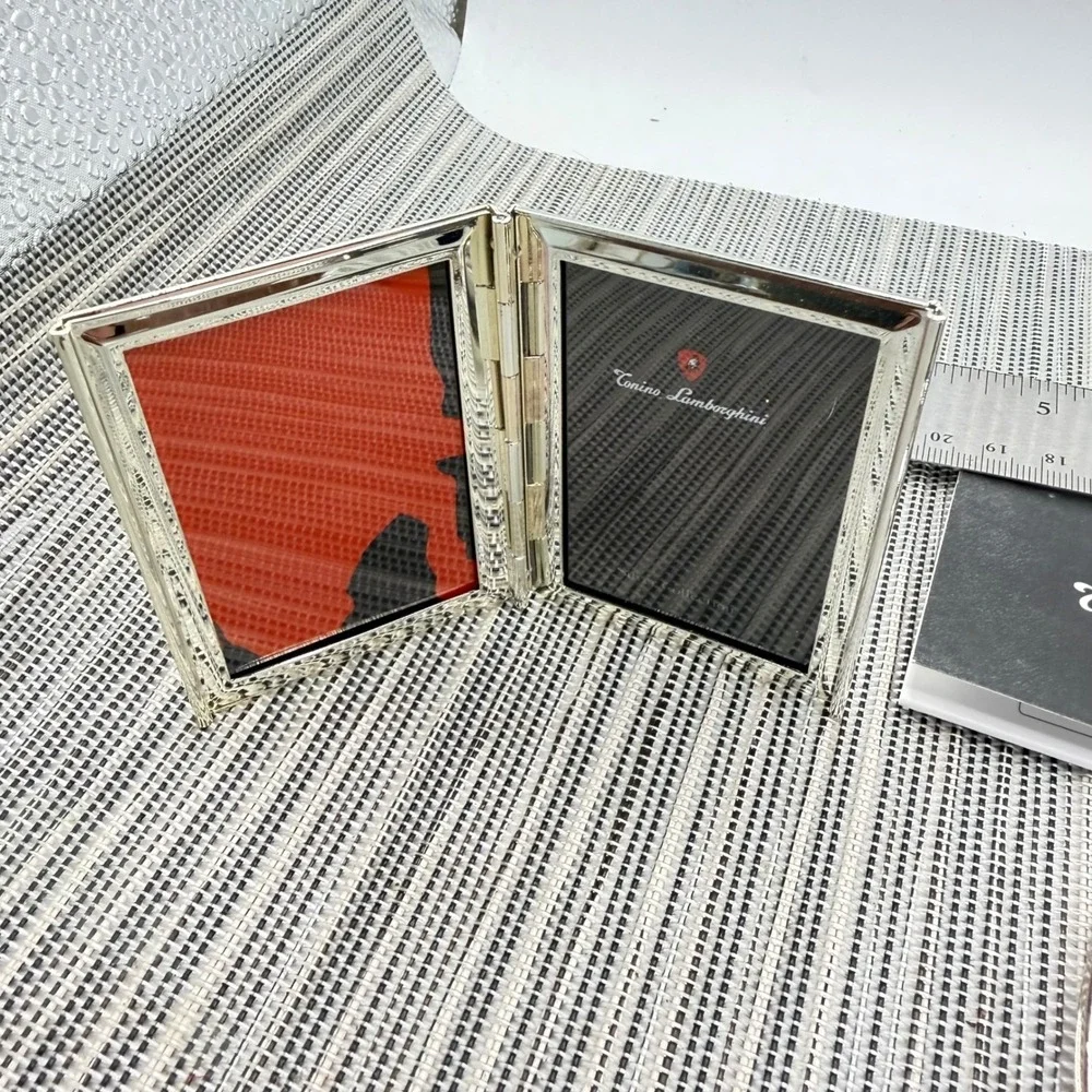 Tonino‎ Lamborghini Silver Tone Notebook Pen Cigar Cutter & Mirror Luxury Set